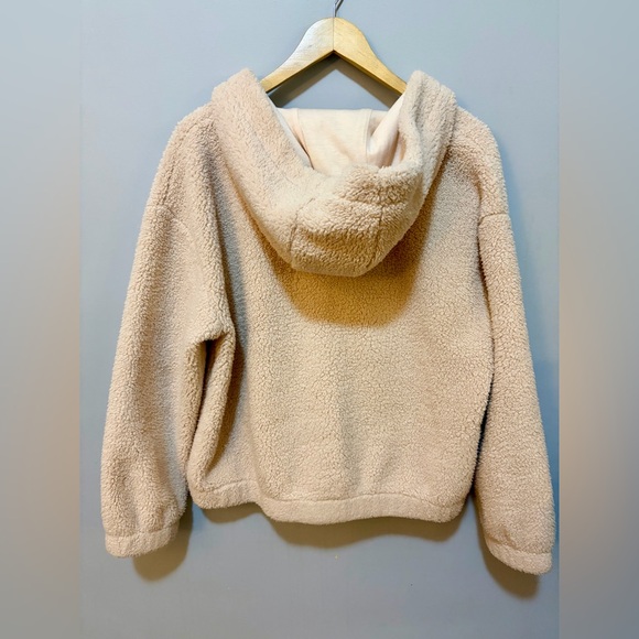 MNY Plush Hoodie Cream Sz M - Picture 4 of 4
